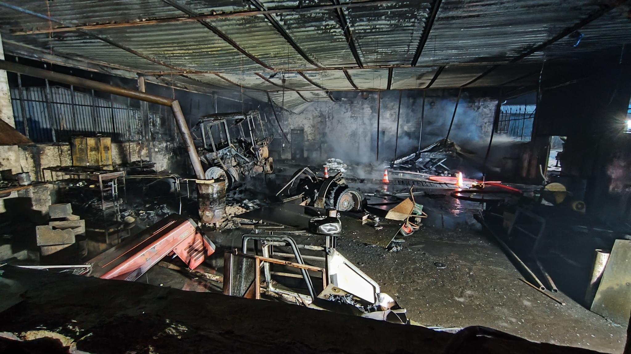 Pożar w Roszkowicach. Palił się warsztat